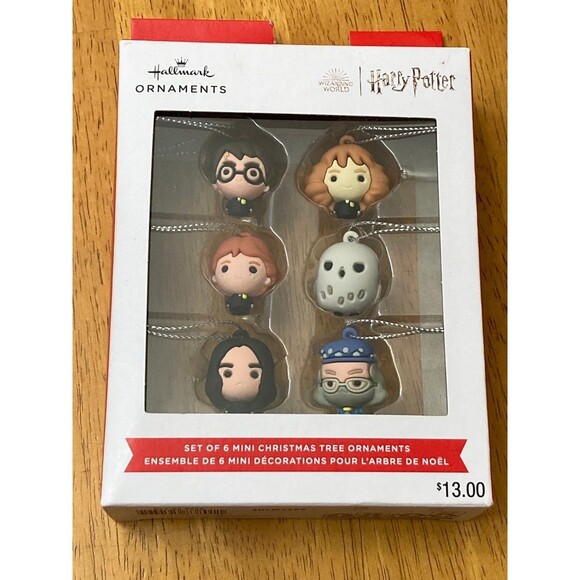 Hallmark Ornaments Wizarding World Harry Potter Set Of 6 Mini Ornaments - Picture 3 of 9